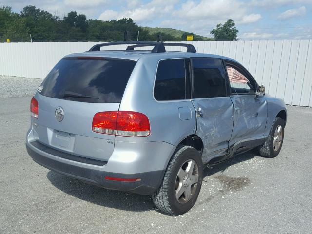 WVGBC77L34D049292 - 2004 VOLKSWAGEN TOUAREG 3. BLUE photo 4