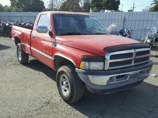 1B7HF16Y3VS100853 - 1997 DODGE RAM 1500 RED photo 1