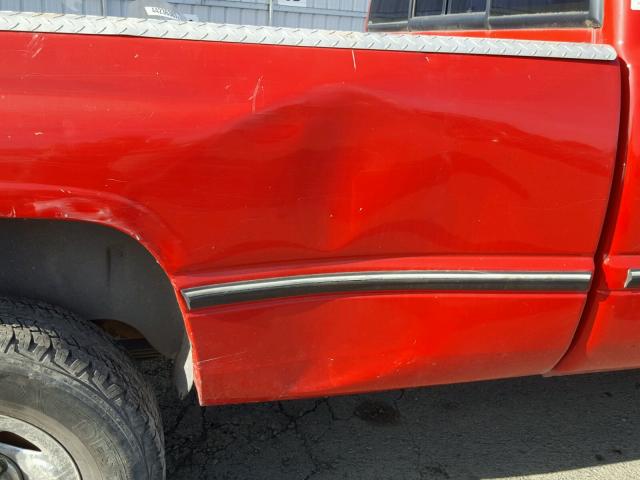 1B7HF16Y3VS100853 - 1997 DODGE RAM 1500 RED photo 9