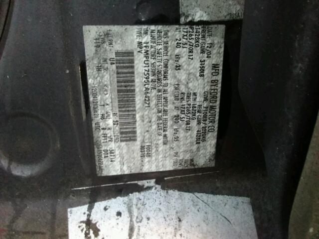 1FMFU17595LA64271 - 2005 FORD EXPEDITION BURN photo 10