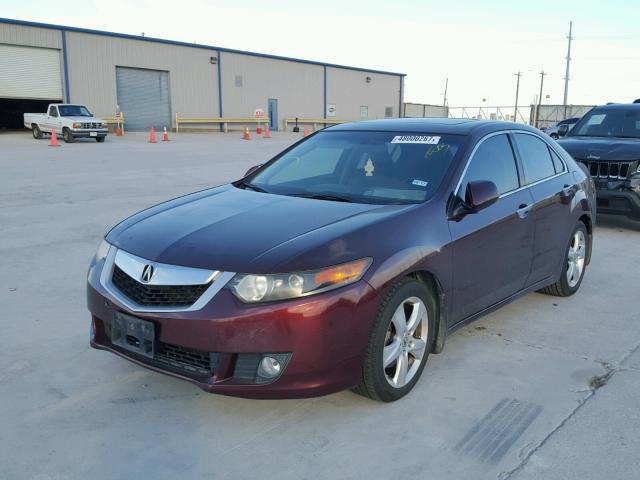 JH4CU26629C028255 - 2009 ACURA TSX MAROON photo 2