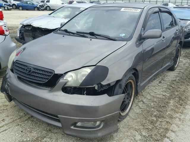 1NXBR32E77Z875759 - 2007 TOYOTA COROLLA S GRAY photo 2