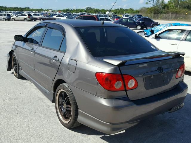 1NXBR32E77Z875759 - 2007 TOYOTA COROLLA S GRAY photo 3