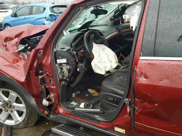 5GZEV23707J171295 - 2007 SATURN OUTLOOK XR ბურგუნდია ფოტო 10