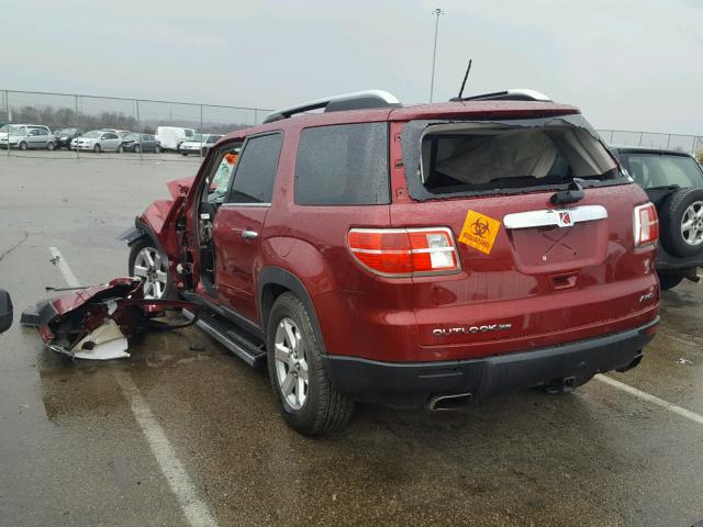 5GZEV23707J171295 - 2007 SATURN OUTLOOK XR ბურგუნდია ფოტო 3