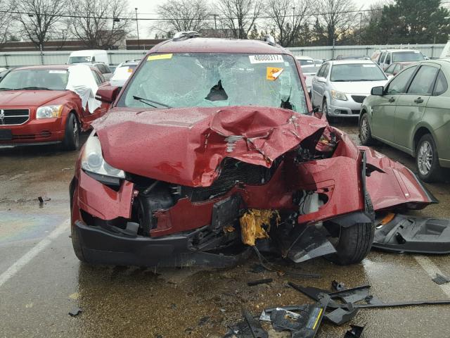 5GZEV23707J171295 - 2007 SATURN OUTLOOK XR ბურგუნდია ფოტო 9