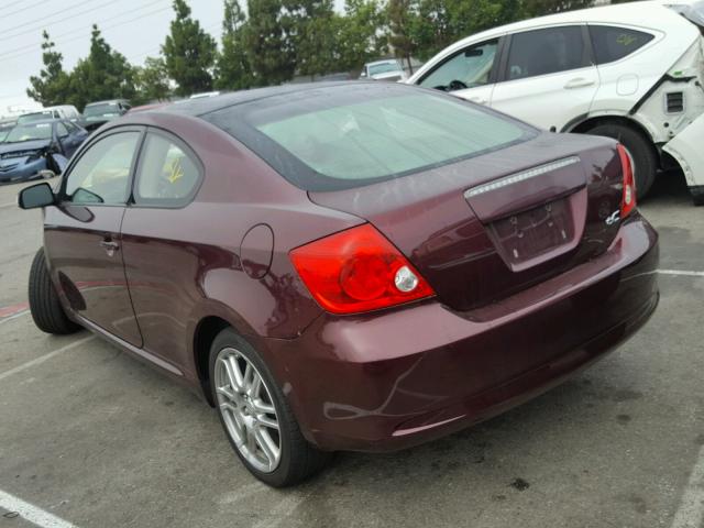 JTKDE167870181252 - 2007 TOYOTA SCION TC 栗色 照片 3