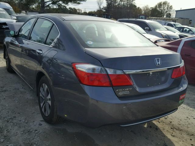 1HGCR2F38DA165215 - 2013 HONDA ACCORD LX GRAY photo 3