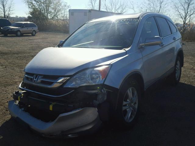 5J6RE4H78BL058287 - 2011 HONDA CR-V EXL SILVER photo 2