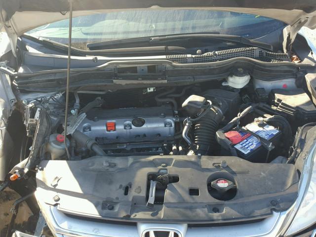 5J6RE4H78BL058287 - 2011 HONDA CR-V EXL SILVER photo 7