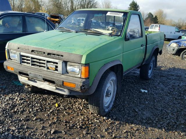 1N6ND11Y7HC387447 - 1987 NISSAN D21 SHORT GREEN photo 2