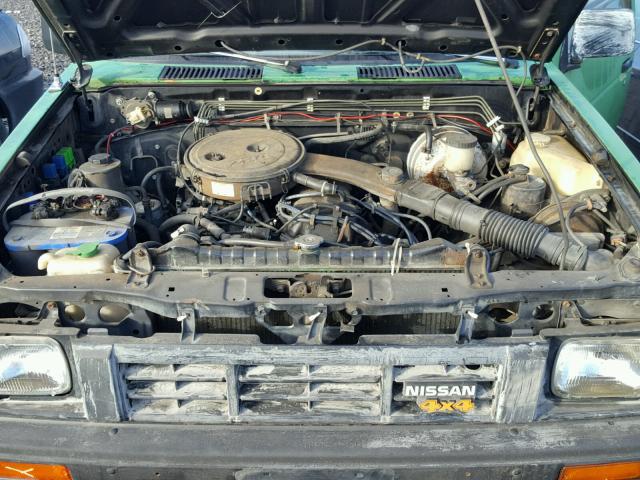 1N6ND11Y7HC387447 - 1987 NISSAN D21 SHORT GREEN photo 7