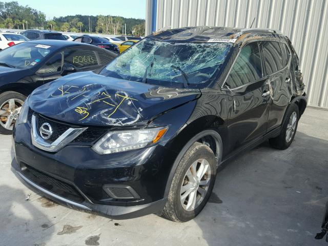 KNMAT2MT6FP533353 - 2015 NISSAN ROGUE S BLACK photo 2