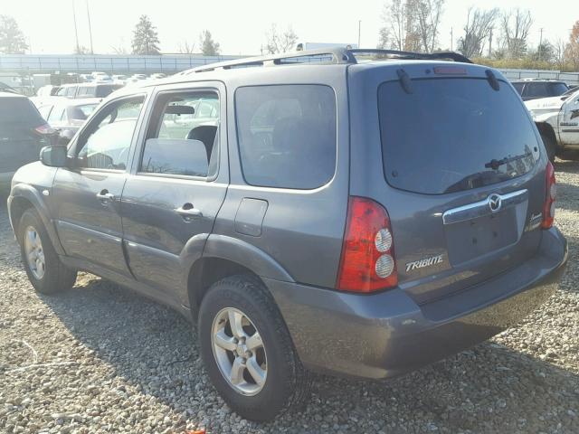 4F2CZ06165KM32588 - 2005 MAZDA TRIBUTE S GRAY photo 3