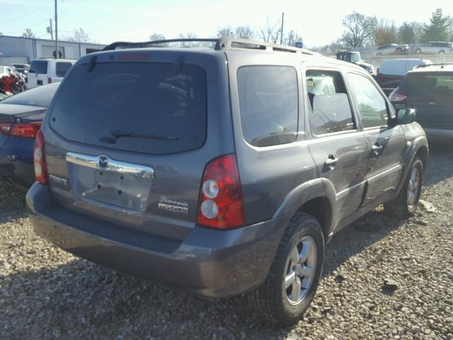 4F2CZ06165KM32588 - 2005 MAZDA TRIBUTE S GRAY photo 4