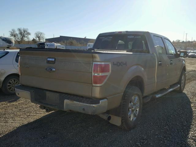 1FTFW1ET4DFD48680 - 2013 FORD F150 SUPER GOLD photo 4