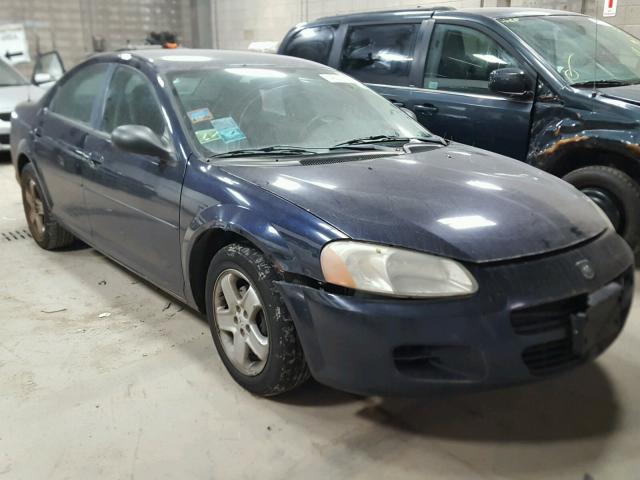 1B3EL46X53N544091 - 2003 DODGE STRATUS SE BLUE photo 1