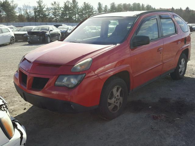 3G7DA03E92S566299 - 2002 PONTIAC AZTEK RED photo 2