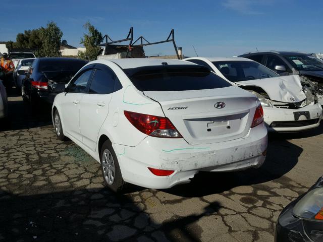 KMHCT4AEXEU695332 - 2014 HYUNDAI ACCENT GLS WHITE photo 3