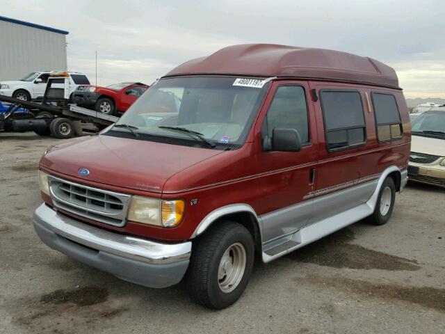 1FDEE14L1VHB54769 - 1997 FORD ECONOLINE RED photo 2