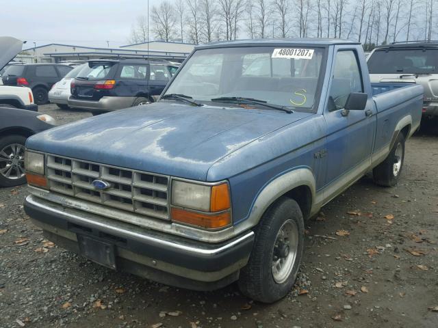 1FTCR10A4KUA30700 - 1989 FORD RANGER BLUE photo 2