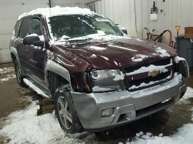 1GNDT13S972300766 - 2007 CHEVROLET TRAILBLAZE MAROON photo 1