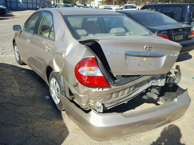 4T1BE32K73U768643 - 2003 TOYOTA CAMRY LE 棕色 照片 3