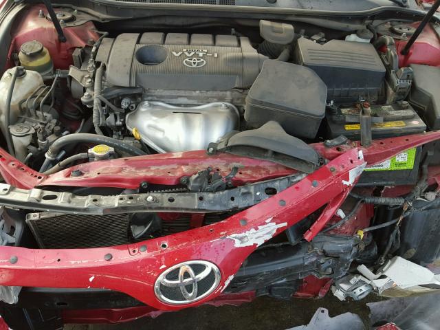 4T1BF3EK7AU519569 - 2010 TOYOTA CAMRY BASE RED photo 7