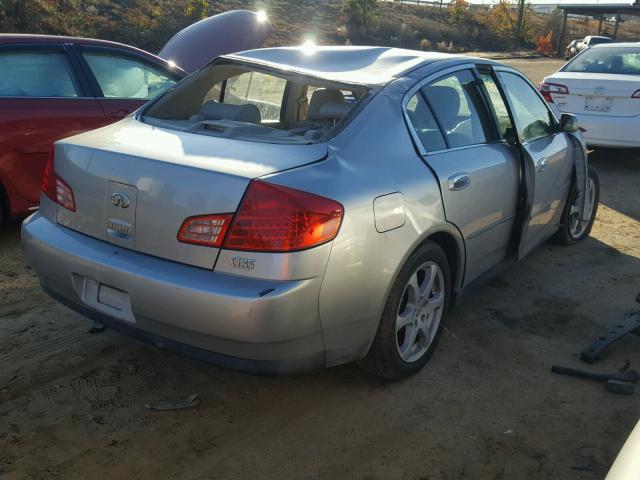 JNKCV51E83M019042 - 2003 INFINITI G35 SILVER photo 4