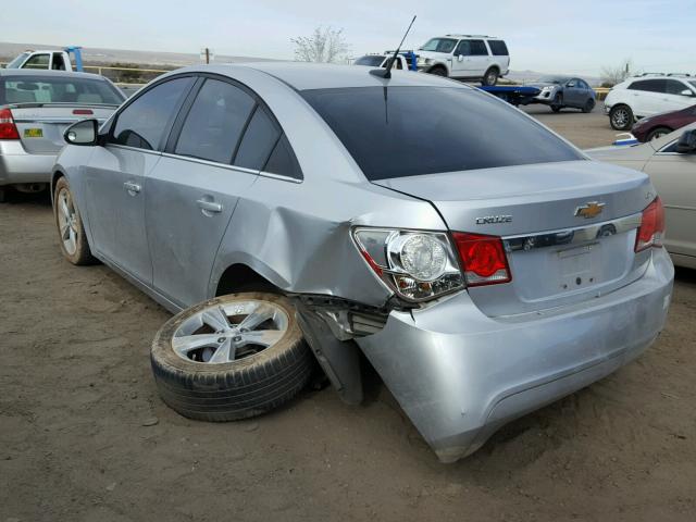 1G1PE5SB2D7152265 - 2013 CHEVROLET CRUZE LT SILVER photo 3