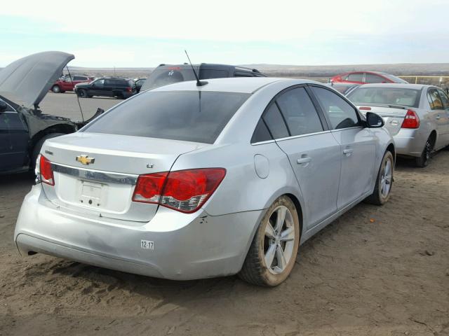 1G1PE5SB2D7152265 - 2013 CHEVROLET CRUZE LT SILVER photo 4