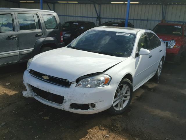 2G1WC5E38D1203190 - 2013 CHEVROLET IMPALA LTZ WHITE photo 2