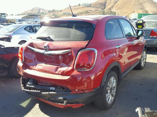 ZFBCFXBT8GP367809 - 2016 FIAT 500X EASY RED photo 4