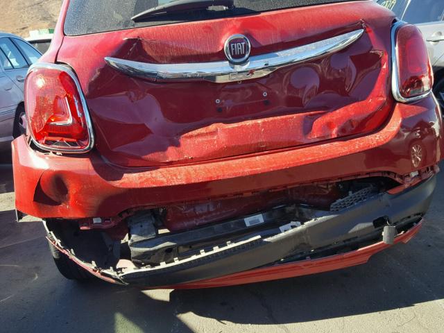 ZFBCFXBT8GP367809 - 2016 FIAT 500X EASY RED photo 9