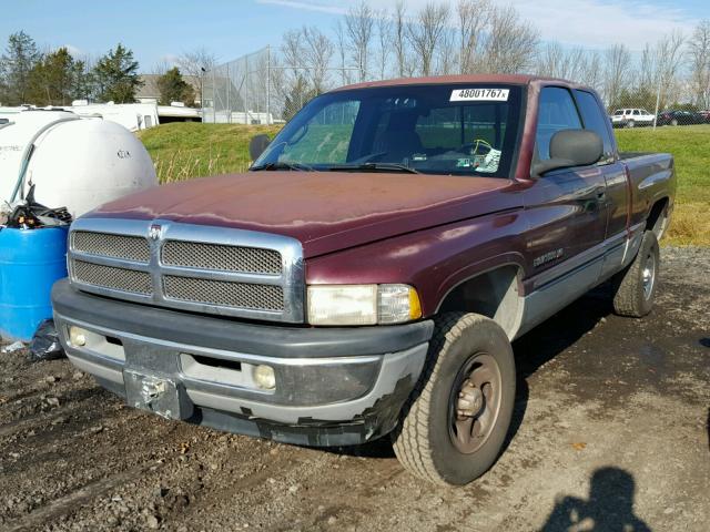 3B7HF13Y31M519888 - 2001 DODGE RAM 1500 BURGUNDY photo 2