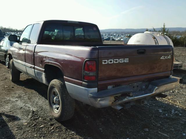 3B7HF13Y31M519888 - 2001 DODGE RAM 1500 BURGUNDY photo 3