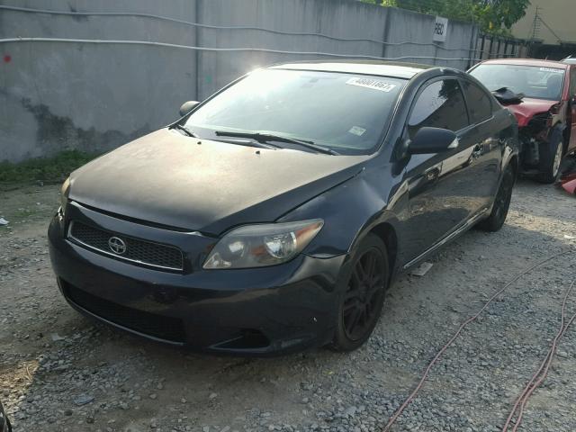 JTKDE177360107850 - 2006 TOYOTA SCION TC BLACK photo 2