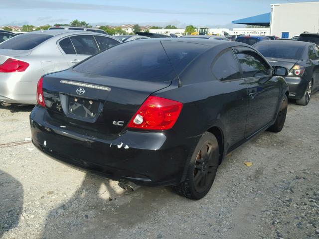 JTKDE177360107850 - 2006 TOYOTA SCION TC BLACK photo 4