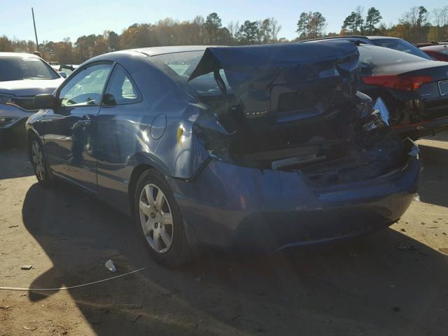 2HGFG11696H529466 - 2006 HONDA CIVIC LX BLUE photo 3