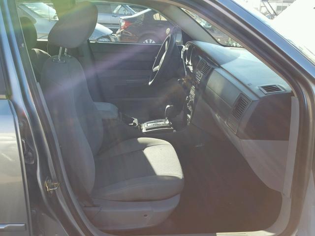 2B3KA43R66H502282 - 2006 DODGE CHARGER SE GRAY photo 5