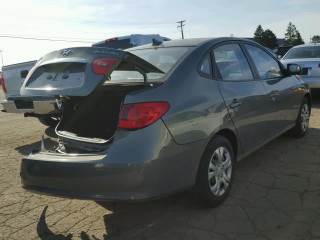 KMHDU4ADXAU828321 - 2010 HYUNDAI ELANTRA BL GRAY photo 4