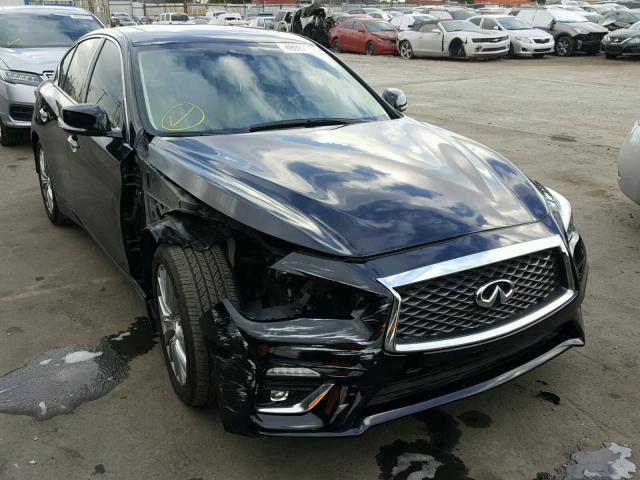 JN1EV7AP0JM353721 - 2018 INFINITI Q50 LUXE BLACK photo 1