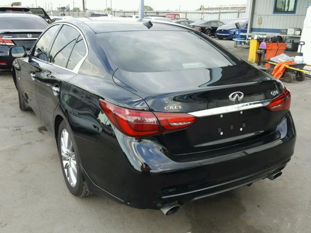 JN1EV7AP0JM353721 - 2018 INFINITI Q50 LUXE BLACK photo 3