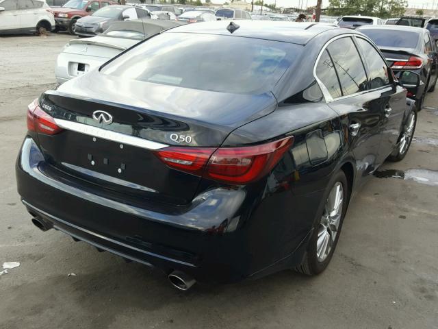 JN1EV7AP0JM353721 - 2018 INFINITI Q50 LUXE BLACK photo 4