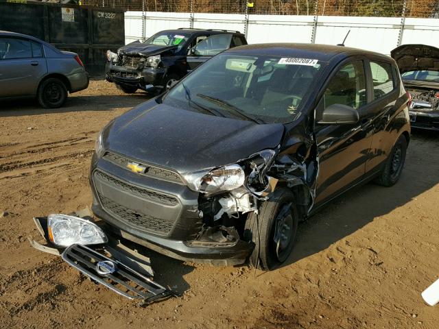 KL8CA6SA0GC621176 - 2016 CHEVROLET SPARK LS BLACK photo 2