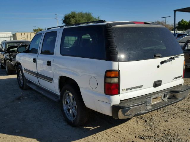 3GNEC16Z45G262509 - 2005 CHEVROLET SUBURBAN C WHITE photo 3