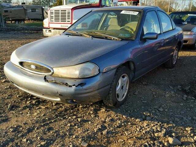 1FAFP663XXK163494 - 1999 FORD CONTOUR SE BLUE photo 2