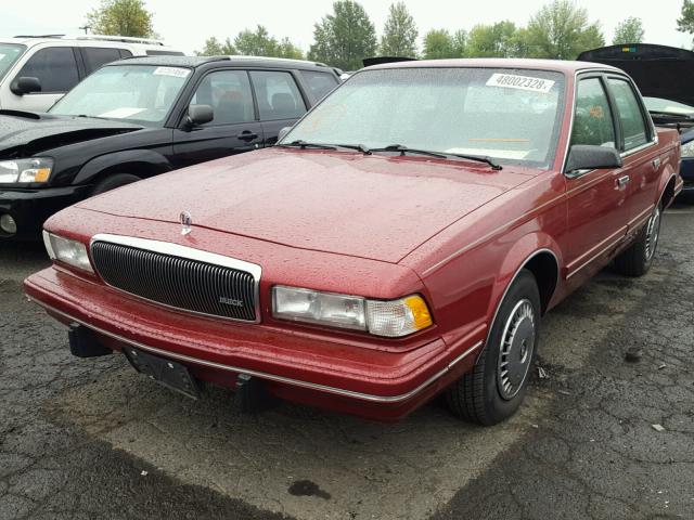 1G4AG55M6S6466052 - 1995 BUICK CENTURY SP RED photo 2