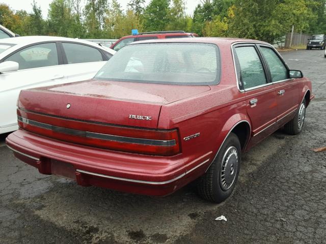 1G4AG55M6S6466052 - 1995 BUICK CENTURY SP RED photo 4