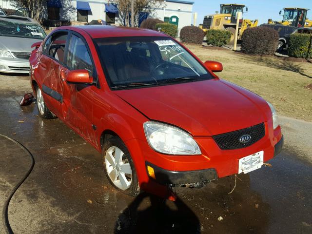 KNADE123376188369 - 2007 KIA RIO BASE RED photo 1